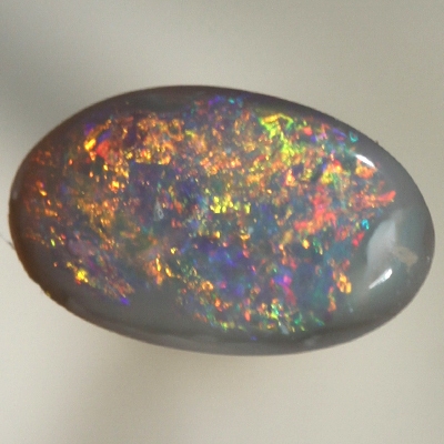 SOLID SEMI BLACK OPAL Bright sparkling golden fire